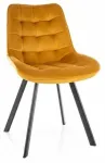 S&ouml;&ouml;gitoa tool Monti Velvet, matt, kollane v., 60 cm x 51 cm x 88 cm