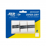 K&auml;epideme teip, komplekt Dunlop Viper Dry ATP Tour, valge v., 3 tk
