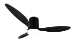 Laeventilaator koos lambiga RL Goteborg R64202132, 20 W, 1 tk, must v.