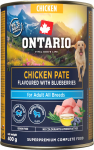 M&auml;rg koeratoit Ontario Adult Pate, kanaliha/mustikas, 0.4 kg