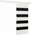Uks ADRK Milou 86, sisel&uuml;kandustele, 205 cm x 86 cm, valge v./must v.