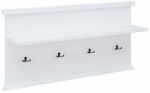 Seinale kinnitatav riidepuu ADRK Galineo 03, 50.5 cm, valge v.