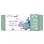 Puhastuslapid beebidele, naha puhastamiseks, lastele Cleanic Pure Water, 50 tk