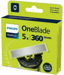 360&deg; vahetatav tera Philips OneBlade QP450/50, 5 tk