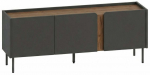 TV-kapp Kalune Design Lucile, antratsiit v./tamm v./must v., 35.5 cm x 140 cm x 53.9 cm