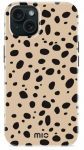 Telefoni &uuml;mbris Mio Spots Magsafe Apple iPhone 13/14/15, must v./beež v.