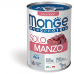 M&auml;rg koeratoit Monge Monoprotein Solo, veiseliha, 0.4 kg