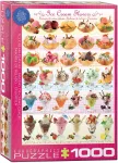 Pusle Eurographics Ice Cream Flavours 6000-0590, 48.9 cm x 67.6 cm, 1000 tk, mitmev&auml;rviline