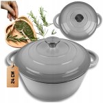 Emailitud malmpott Hage DQ24, &Oslash;24 cm, 4 l, hall v.