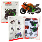 M&auml;ngumootorratas Lean Toys DIY Max Energy 23171, 1:14, roheline v./oranž v.