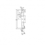 Plaat Lob Strike Plate RP91, tsingitud