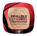 Kompaktne pulber L&rsquo;Or&eacute;al Paris Infallible 24H Fresh Wear, 220 sand, 9 g