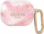 K&otilde;rvaklappide &uuml;mbris Guess Marble Collection Apple AirPods Pro, roosa v.