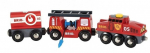 M&auml;ngurong Brio World Rescue Firefighting Train 33542, punane v.