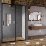 Du&scaron;&scaron;uksed Ravak Blix Slim BLSDP2-120, 120 cm x 195 cm, l&auml;bipaistev/must