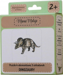 Pusle Mama Maluje Dinosaurs 508609, 12 cm x 12 cm, 20 tk, mitmev&auml;rviline