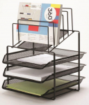 Dokumendiriiul Q-Connect Letter Sorter And File Tray, must v.