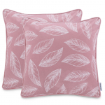 Dekoratiivpadjap&uuml;&uuml;r Restilo Calm, roosa, 45 cm x 45 cm, 2 tk