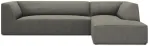 Nurgadiivan Micadoni Home Ruby 4 Seats, hall v./liivakarva pruun v., parem, 273 x 180 cm x 69 cm