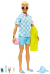 Nukk Mattel Barbie Barbie Beach Day Ken HPL74, 29 cm, mitmev&auml;rviline