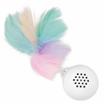 Pallid Epic Pet Rolling Feather Ball 812469, valge v./mitmev&auml;rviline