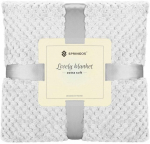 Pleed Springos Lovely Blankets Extra Soft, helehall v., 200 cm x 220 cm