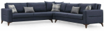 Nurgadiivan - voodi Atelier Del Sofa Kristal, antratsiit v., 90 x 300 cm x 86 cm