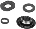 Koonus ja mutter Shimano HB-M595, kumm, must v.