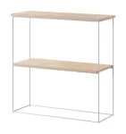 Konsoollaud ADRK Toni, pruun v./valge v./pruunikas v., 30 cm x 80 cm x 80 cm