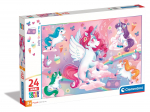 Pusle Clementoni Noli Jolly Unicorn 28525, 42 cm x 62 cm, 24 tk, mitmev&auml;rviline