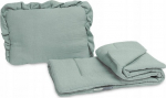Vankri voodipesukomplekt Sensillo Muslin, roheline v., 2 tk