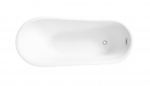 Vann, teisaldatav Besco Calima, 170 cm x 74 cm x 72 cm, ovaalne, must