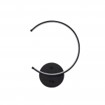 Valgusti seinale Opviq Moon 13328, LED, 3000 &deg;K, 1 x 12 W, must v.