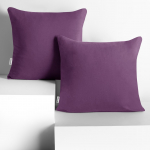 Dekoratiivpadjap&uuml;&uuml;r Restilo Amber, violetne, 50 cm x 50 cm, 2 tk