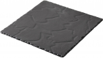 Taldrik serveerimine Revol Basalt, 30 cm x 30 cm x 0.7 cm, must v.