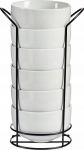 Kausside komplekt Vessia, valge v., 20 cm, 0.8 l