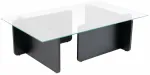 Kohvilaud Nordure Flavio, must v., 65 cm x 105 cm x 30 cm