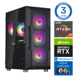 Statsionaarne arvuti Intop AMD Ryzen 7 7700X, DDR5 32 GB, SSD+HDD 500 GB 2 TB, NVIDIA GeForce RTX 5050 8 GB GDDR6, Windows 11 Home