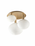 Valgusti rippuv Domoletti Opalla 240088-WH, E27, 3 x 30 W, valge v.
