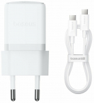 Telefoni laadija Baseus Palm, USB Type-C, valge v., 30 W