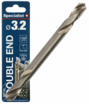 Metallist puurikomplekt, kahe otsaga Specialist+ Double End, metall/teras/roostevaba teras, hss, keermestatud, 3.2 mm x 4.9 cm