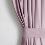 &Ouml;&ouml;kardin, lipsuga Restilo Velvet Pleat, heleroosa v., 140 cm x 245 cm (kahjustatud pakend)