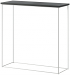 Konsoollaud ADRK Milan CT-MIL-W-B, valge v./must v., 30 cm x 80 cm x 80 cm