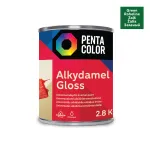 Emailv&auml;rv, universaalsed Pentacolor Alkydamel, l&auml;ikiv, 2.8 kg, roheline v.