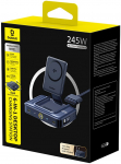 Laadimisalus Baseus NH21, USB Type A/Qi Wireless/4 x USB Type C, must v., 245 W