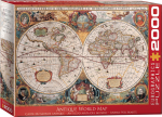 Pusle Eurographics Antique World Map 8220-1997, 96.8 cm x 67.6 cm, 2000 tk, mitmev&auml;rviline