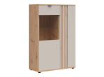 Vitriinkapp Brevas, ka&scaron;miir v./artisan oak v., 40 cm x 90.5 cm x 137.5 cm