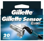 Asendusterad raseerijatele Gillette Sensor Excel, 20 tk