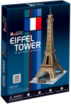 3D-pusle Cubicfun Eiffel Tower C044H, 23 cm x 20.5 cm, 35 tk, mitmev&auml;rviline