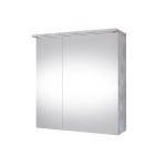 Peegelkapp Domoletti Concrete SV70C, valge v./hall v., 18 cm x 69 cm x 70 cm